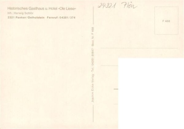 Panker Schleswig-Holstein Histor Gasthaus und Hotel Ole Liese – Bild 2