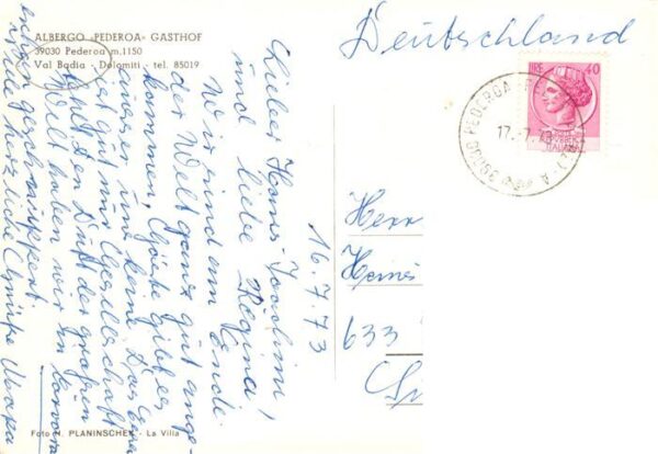 Pederoa Dolomiti IT Albergo Pederoa Gasthof – Bild 2