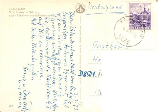 St Koloman-Wegscheid AT mit Schlenken und Schmittenstein – Bild 2