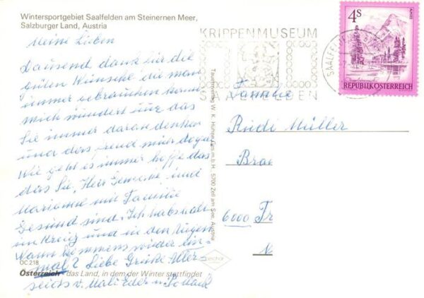 Saalfelden Steinernes Meer AT Panorama Ortspartie mit Kirche – Bild 2