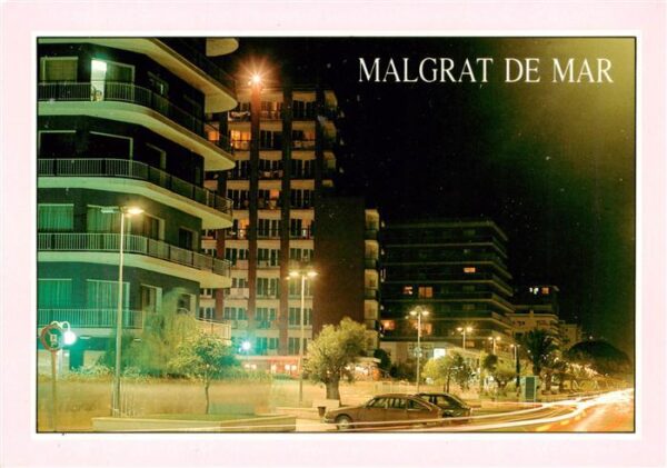 Malgrat-de-Mar Cataluna ES Paseo Maritimo Vista Nocturna