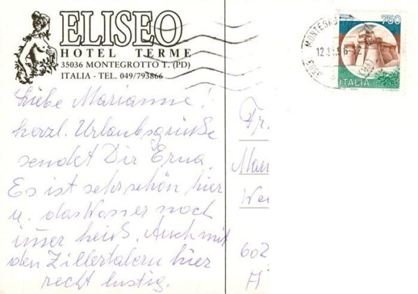 Montegrotto Terme Veneto IT Hotel Eiliseo Pool Park – Bild 2
