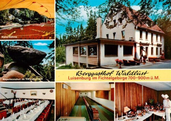 Luisenburg Wunsiedel Fichtelgebirge Naturbuehne Napoleonshut im Felslabyrinth Be