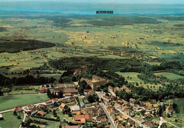 Heiligenberg Baden Fliegeraufnahme mit Bodenseeblick