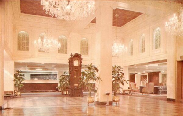 New Orleans Louisiana USA Lobby of the magnificent Monteleone Hotel