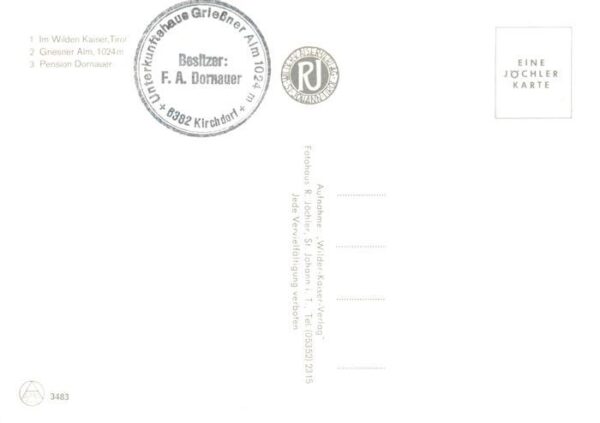 Kirchdorf Tirol AT Gebirgspanorama Wilder Kaiser Griesner Alm Pension Dornauer – Bild 2
