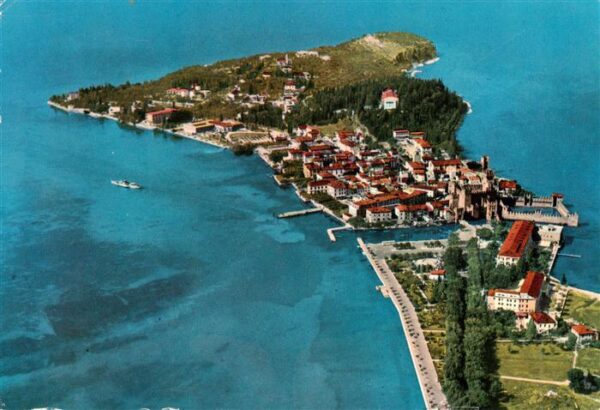 Sirmione Lago di Garda Fliegeraufnahme