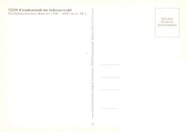 Freudenstadt Heilklimatischer Kurort im Schwarzwald – Bild 2