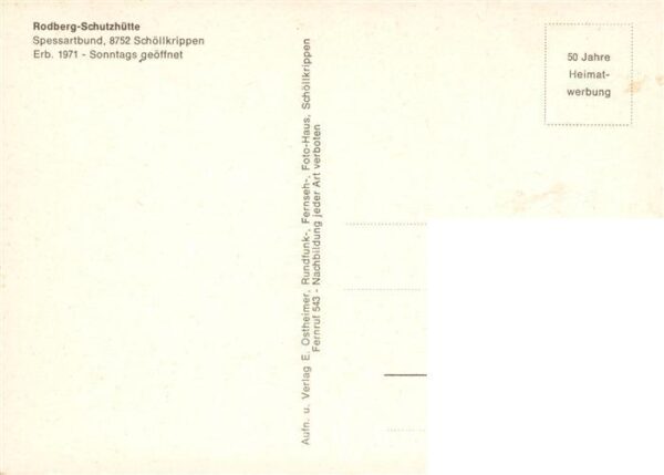 Schoellkrippen Rodberg Schutzhuette Landschaftspanorama Spessartwald – Bild 2