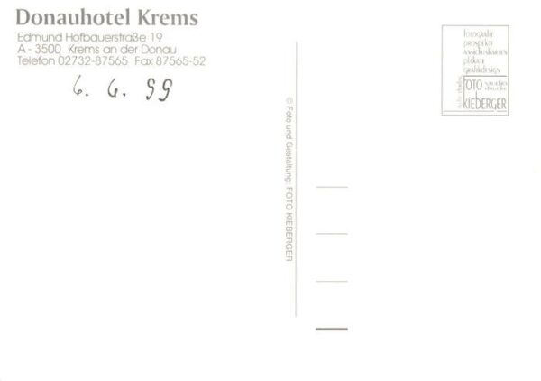 Krems Donau Niederoesterreich AT Donauhotel Krems an der Donau Dampfer – Bild 2