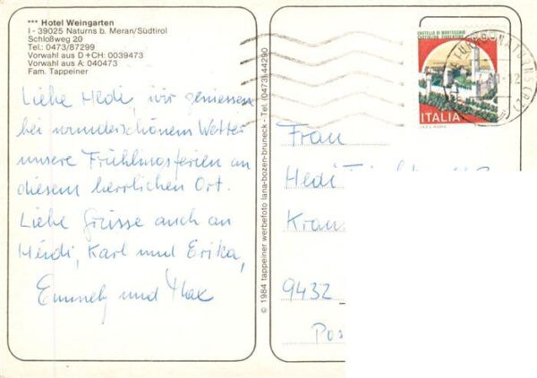 Naturns Naturno Suedtirol IT Hotel Weingarten Hallenbad – Bild 2