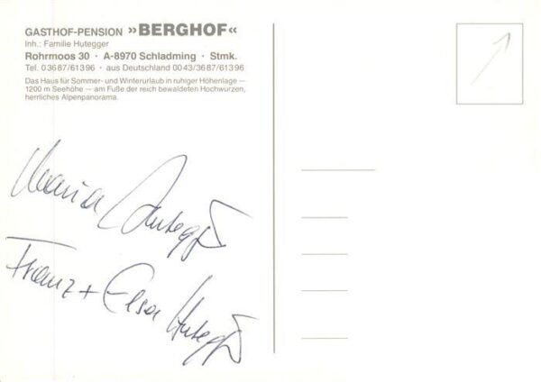Schladming Obersteiermark AT Gasthof Pension Berghof – Bild 2