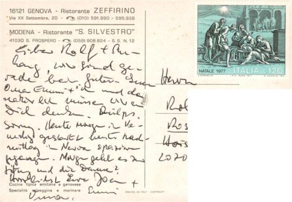 Genova Genua Liguria IT Ristorante S. Zeffirino – Bild 2