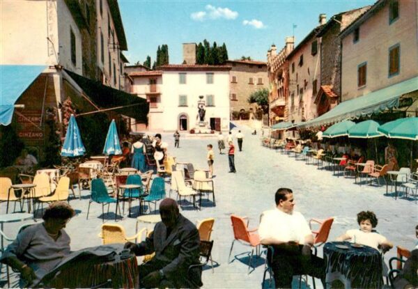 Montecatini Alto Toscana IT Piazza G. Giusti Strassencafés