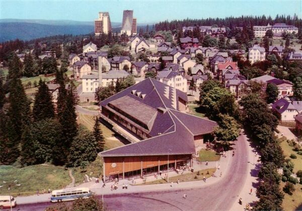 Oberhof  Thueringen Blick vom FDGB-Erholungsheim Rennsteig