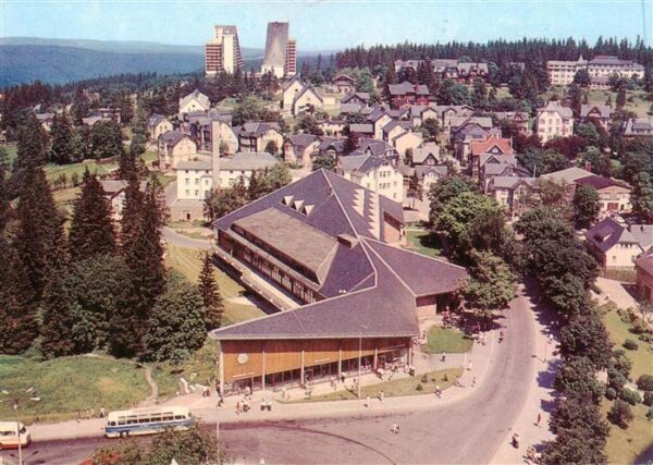 Oberhof Thueringen Blick vom FDGB Erholungsheim Rennsteig