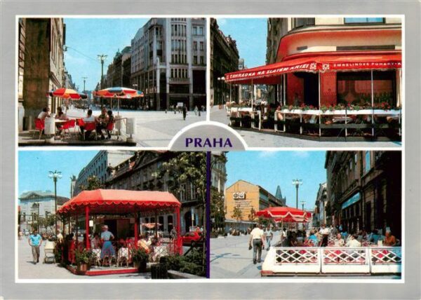 Praha Prahy Prague Motive Innenstradt Strassencafés