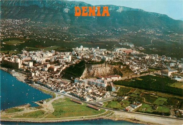 Denia Costa Blanca ES Vista aérea Pueblo y Castillo