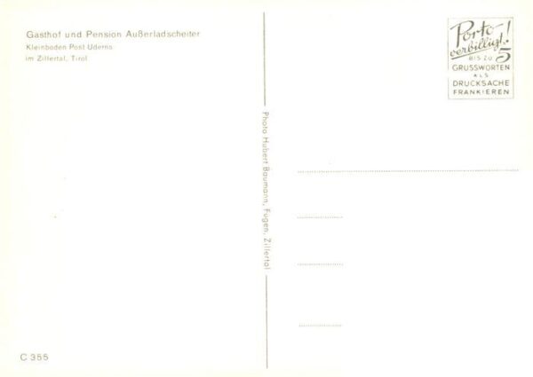 Kleinboden Fuegen Gasthof Ausserladscheiter Ortsansicht Landschaft Alpen – Bild 2