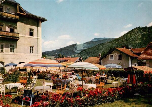 Ruhpolding Hotel Restaurant Café Haus Wittelsbach Gartenterrasse