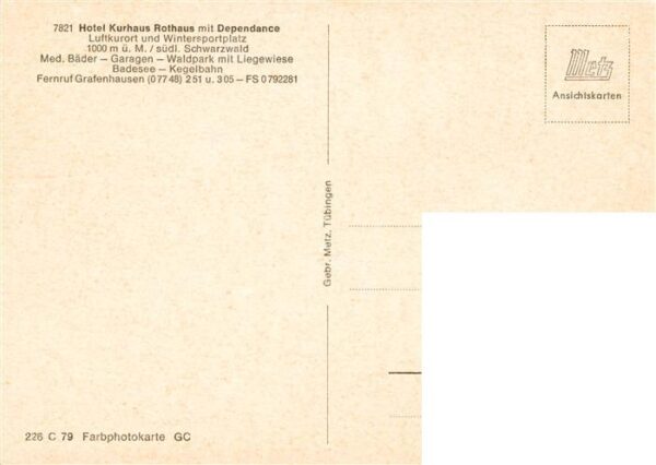 Rothaus Grafenhausen Hotel Kurhaus Rothaus mit Dependance – Bild 2