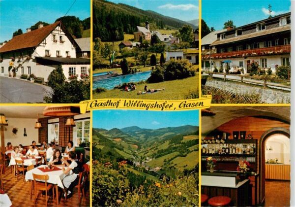 Gasen Gasthof Willingshofer Restaurant Landschaftspanorama