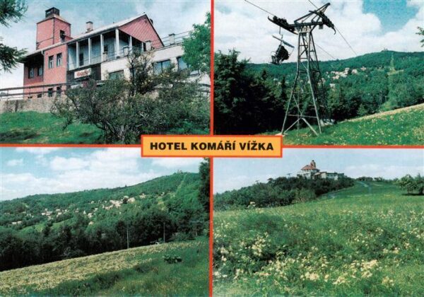 Lanovka Cernou Horu CZ Hotel Komari Vizska Landschaftspanorama Sessellift