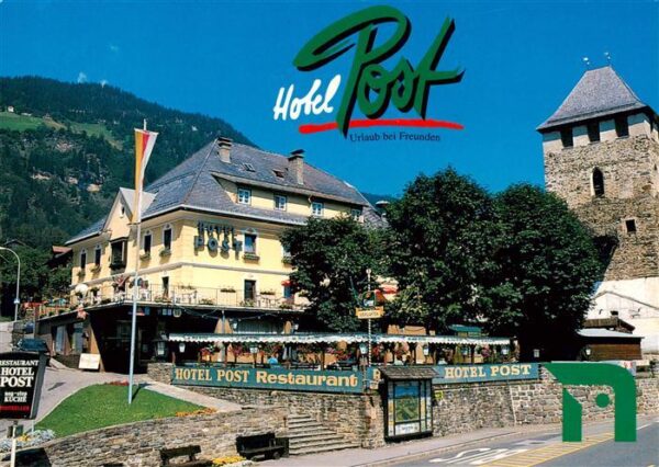 Winklern Moelltal Karnten AT Hotel Post Restaurant Terrasse