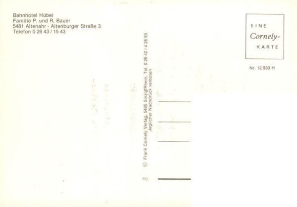 Altenahr Bahnhotel Huebel – Bild 2