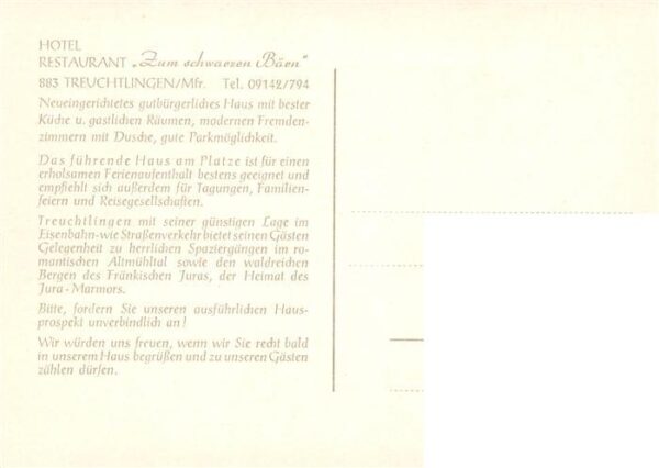 Treuchtlingen Hotel Restaurant Zum schwarzen Baeren – Bild 2