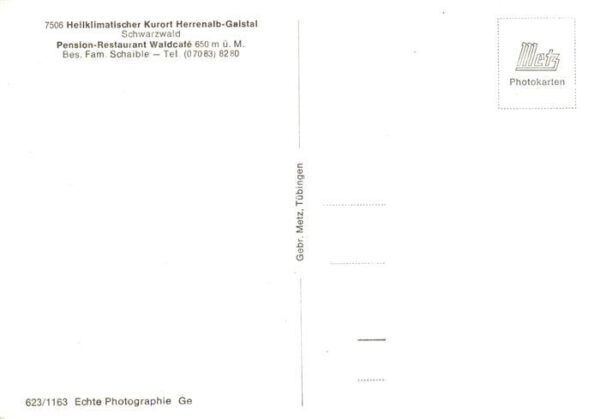 Gaistal Bad Herrenalb Pension Restaurant Waldcafé Schwarzwald – Bild 2
