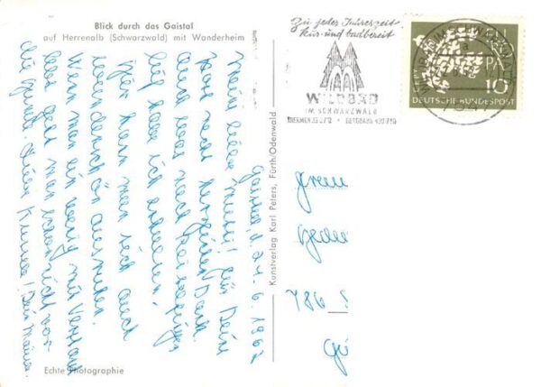 Gaistal Bad Herrenalb Landschaftspanorama Schwarzwald – Bild 2