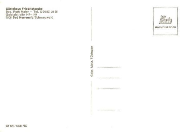 Bad Herrenalb Gaestehaus Friedrichsruhe – Bild 2