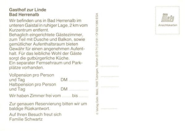Bad Herrenalb Gasthor zur Linde Villa Regina Panorama Gaistal Schwarzwald – Bild 2