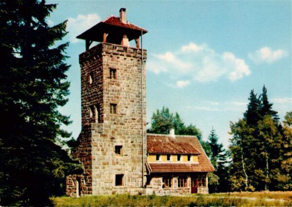 Loffenau Bad Herrenalb Hoehengasthaus Teufelsmuehle Aussichtsturm Jugendwanderhe