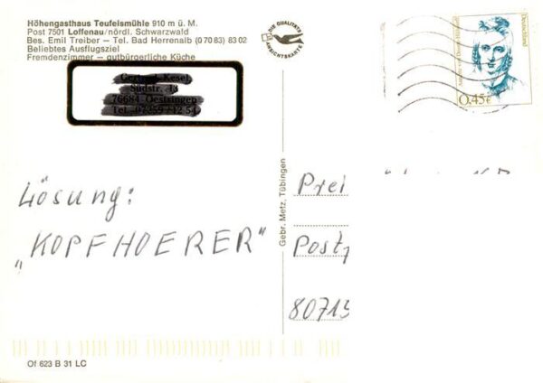 Loffenau Bad Herrenalb Hoehengasthaus Teufelsmuehle – Bild 2