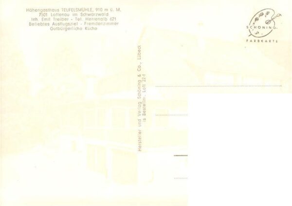 Loffenau Bad Herrenalb Hoehengasthaus Teufelsmuehle – Bild 2