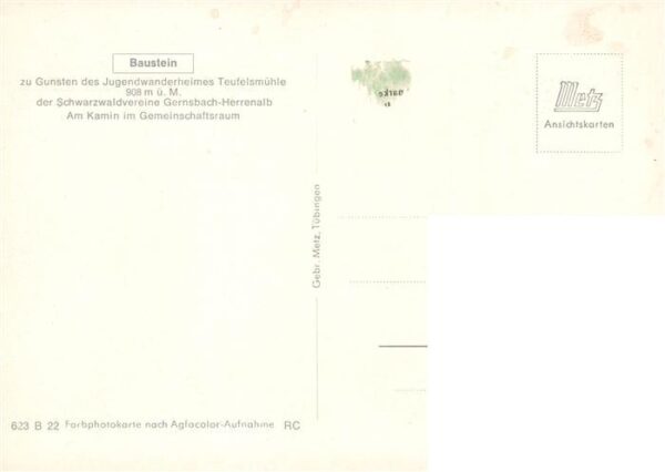 Loffenau Bad Herrenalb Kamin im Gemeinschaftsraum Jugendwanderheim Teufelsmuehle – Bild 2