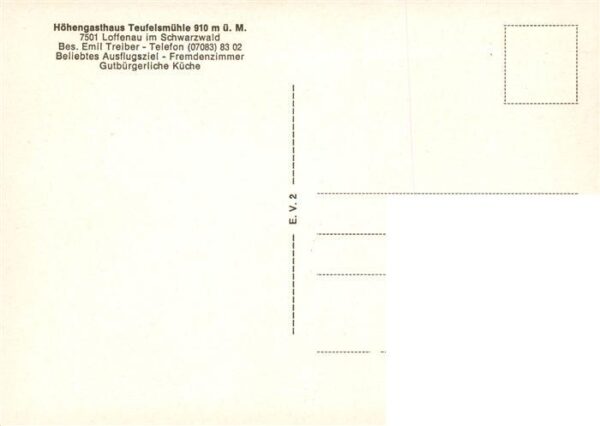 Loffenau Bad Herrenalb Die Teufelsmuehle Kuenstlerkarte Gedicht – Bild 2