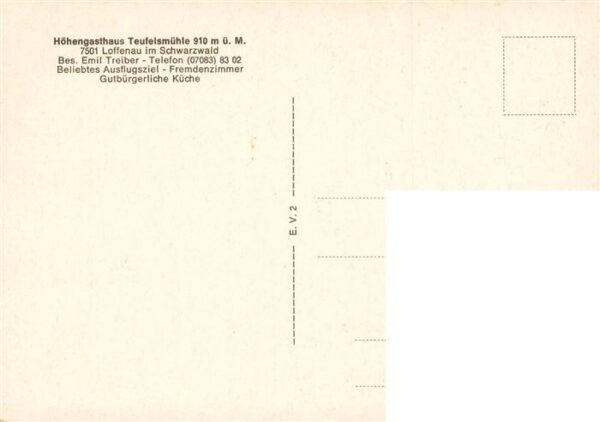 Loffenau Bad Herrenalb Die Teufelsmuehle Kuenstlerkarte Gedicht – Bild 2