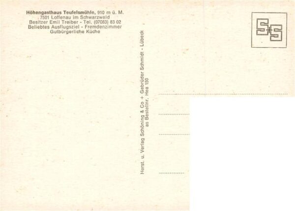 Loffenau Bad Herrenalb Hoehengasthaus Teufelsmuehle Aussichtsturm – Bild 2