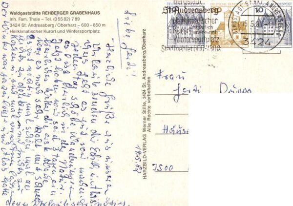 St Andreasberg Harz Rehberger Grabenhaus Waldgaststaette Wasserrad Waldpartie Wi – Bild 2