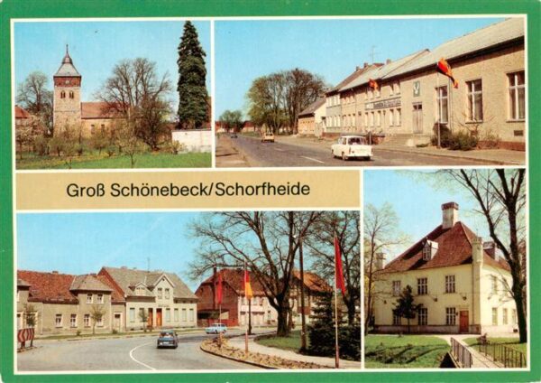 Gross Schoenebeck Kirche Baudenkmal Konsum Gaststaette Zur Schorfheide Ernst Tha
