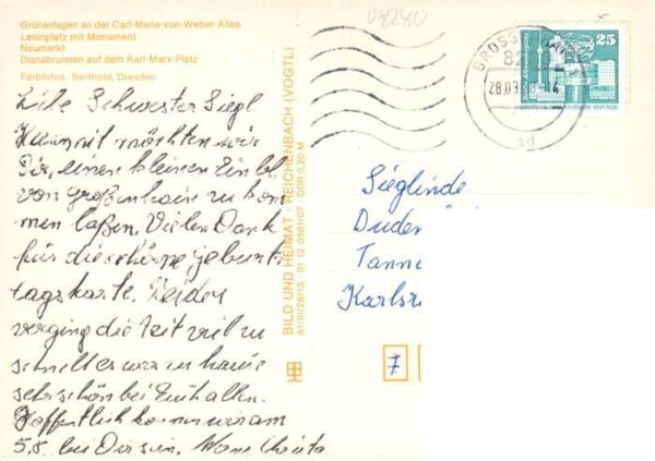 Grossenhain Sachsen Gruenanlagen Carl Maria von Weber Anlage Leninplatz Neumarkt – Bild 2