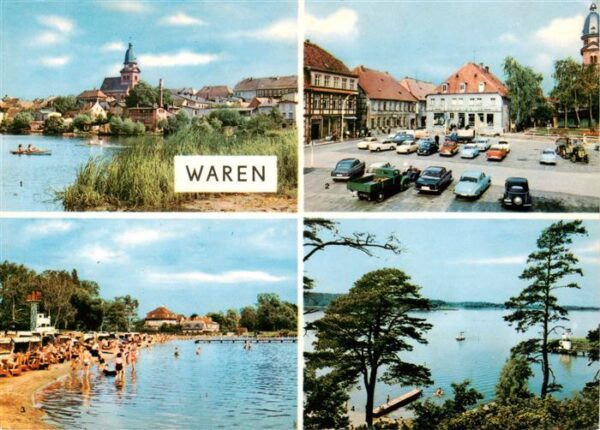 Waren Mueritz Tiefwarensee Markt Badeanstalt Mueritzpartie