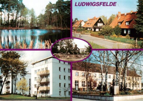 Ludwigsfelde Am Pechpfuhl Holzhaussiedlung Wohngebiet Donaustrasse Fontane Denkm