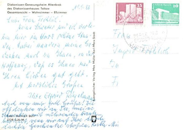 Altenbrak Harz Diakonissen Genesungsheim des Diakonissenhauses Teltow Wohnzimmer – Bild 2