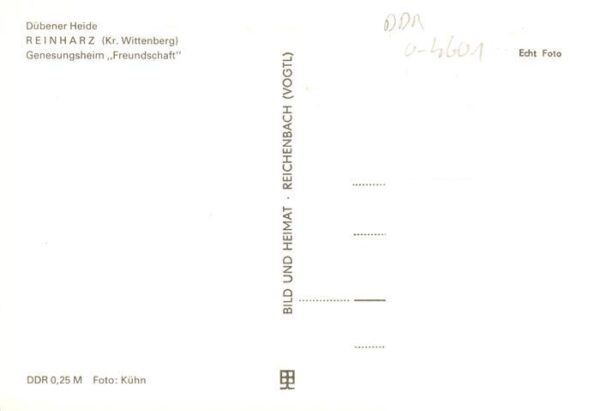 Reinharz Duebener Heide Genesungsheim Freundschaft – Bild 2