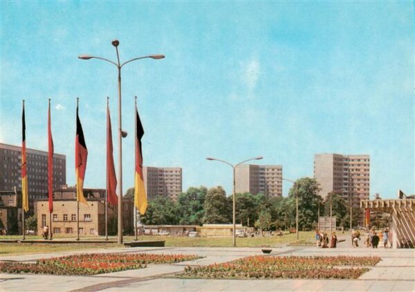 Dessau-Rosslau Hochhaeuser am Stadtpark