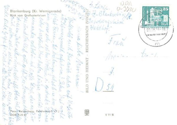 Blankenburg Harz Blick vom Grossvaterfelsen – Bild 2